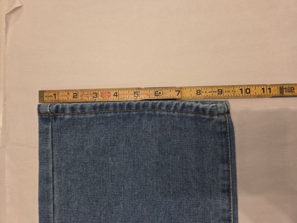 PrettyLittleThing Bow Wide Leg Jeans Size 0 Y2K Coquette - Picture 11 of 11